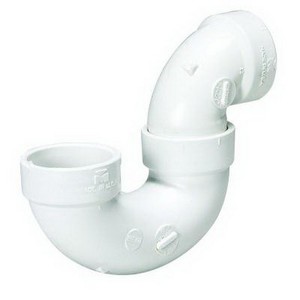 PVC DWV P-Trap, 1-1/2 inch, Hub x Hub