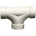 PVC DWV 2-Way Cleanout, 4 inch Tees (Hub)