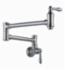 DELTA&reg; 1177LF-AR Traditional Pot Filler Faucet, 4 gpm, Arctic&trade; Stainless Steel, 2 Handles, Import, Commercial