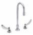 DELTA&reg; 23C644 TECK&reg; Widespread Lavatory Faucet, 1.5 gpm, 6.7 in H Spout, 6 to 12 in Center, Chrome Plated, 2 Handles, Import, Commercial