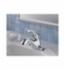 DELTA&reg; 523LF-HGMHDF HDF&reg; Centerset Lavatory Faucet, 0.5 gpm, 1-11/16 in H Spout, 4 in Center, Chrome Plated, 1 Handles, Grid Strainer Drain, Domestic, Commercial