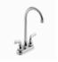 DELTA&reg; B28910LF Foundations&reg; Bar/Prep Faucet, 1.5 gpm, 4 in Center, Chrome Plated, 2 Handles, Import