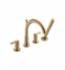 DELTA&reg; T4759-CZ Trinsic&reg; Roman Tub Trim, 2 gpm, 8 to 16 in Center, Brilliance&reg; Champagne Bronze, 2 Handles, Hand Shower Yes/No: Yes, Domestic, Residential
