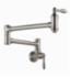 DELTA&reg; 1177LF-SS Traditional&reg; Pot Filler Faucet, 4 gpm, Brilliance&reg; Stainless Steel, 2 Handles, Import