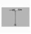 DELTA&reg; 86T502 Flush Valve With Brass Oscillating Lever Handle, 4 gpm, 3/4 in Inlet, Chrome Plated, Import