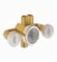 DELTA&reg; R1827-XO Jetted Shower&trade; Rough-In Module With Extra Outlet, For Use With T1837/T18037-XO/T1817/T18017-XO Diverter Trim, Brass, Chrome Plated, Domestic
