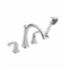 DELTA&reg; T4738 Lahara&reg; Roman Tub Trim, 1.75, 8 to 16 in Center, Chrome Plated, 2 Handles, Hand Shower Yes/No: Yes, Domestic