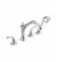DELTA&reg; T4792 Addison&trade; Roman Tub Trim, 2, 8 to 16 in Center, Chrome Plated, 2 Handles, Hand Shower Yes/No: Yes, Import