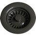 Elkay LKS35 Polymer Strainer Drain Fitting, 4-1/2 inch O.D., Black