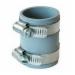 Qwik TC-150 PVC Tubular Drain Pipe Connector, 1-1/2 inch Or 1-1/4 inch, Threaded