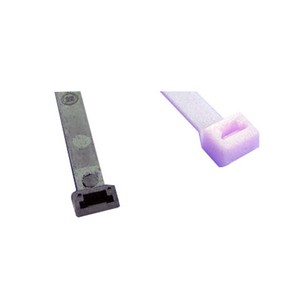 Single Loop Nylon 6.6 Cable Tie, 11.5 inch x 3 inch, 50 lb, Natural; 200/Pack