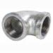 90 Deg Galvanized Malleable Iron Elbow, 3 inch x 3 inch, Threaded x Threaded