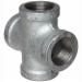 150# Galvanized Malleable Iron Cross, 1 inch x 1 inch x 1 inch x 1 inch, Threaded x Threaded x Threaded