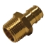HydraPro H62070 1/2 inch PEX x MIP Brass Male Adapter