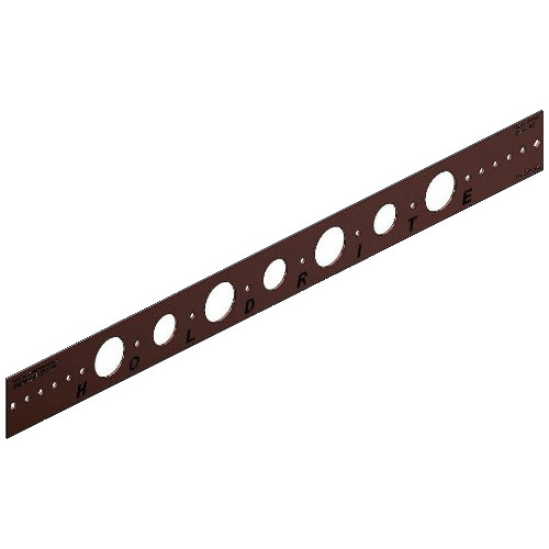 Holdrite&reg; Bonded Steel Flat Bracket For 3/4 to 1 inch CTS Pipe, 26 inch, Copper Plated; 50/Box