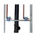 Holdrite&reg; Steel Stout Bracket with 2 Clamps and 4 Screws For 1 inch CTS Pipe, 10 to 18 inch, Galvanized; 25/Box