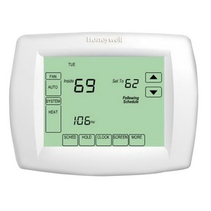 Honeywell PRO 8000 LCD 7 Day 3 Heat/2 Cool Programmable Thermostat, White