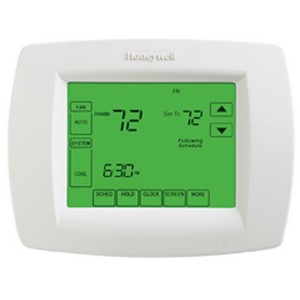 Honeywell Touchscreen 3 Heat/2 Cool Wifi Programmable Thermostat, White