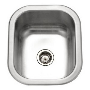 Houzer® Small Bar/Prep Stainless Steel Undermount Kitchen Sink, 12-1/2 inch x 14-3/8 inch, 6 inch Deep