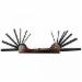 J40015 Steel 14-in-1 Folding Hex Key Wrench Set, Chrome-Plated