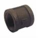 Imported Black Malleable Iron Banded Coupling, 1-1/4 inch x 1-1/4 inch, Threaded x Threaded