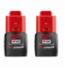 Milwaukee&reg; 48-11-2411 M12&trade; Compact Rechargeable Cordless Battery Pack, 1.5 Ah Lithium-Ion Battery, 12 VDC, For Use With Milwaukee&reg; M12&trade; Cordless Power Tool