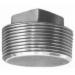 150# Imported Galvanized Malleable Iron Square Head Threaded Solid Plug, 1-1/2 inch