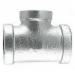 150# Imported Galvanized Malleable Iron Reducing Outlet Tee, 1-1/4 inch x 1-1/4 inch x 1 inch, Threaded x Threaded x Threaded