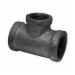 150# Imported Galvanized Malleable Iron Reducing Outlet Tee, 1 inch x 1 inch x 1/2 inch, Threaded x Threaded x Threaded