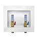 IPS 85708 Econo Box&trade; Brass 1/4-Turn Outlet Box With Water Hammer Arrestor For Washing Machine, 1/2 inch, Sweat Conx; 10/Case
