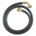 Braxton Harris WMIH5-BG Rubber Washing Machine Inlet Hose With 90 Deg Elbow, 3/4 inch x 5 ft, FHT x FHT