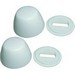 Jones Stephens PBC100 Plastic Round Toilet Bolt Cap With Washer, White
