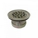 Chrome Plated Stainless Steel Flat Duplex Basket Strainer, 1-3/4 inch Mesh, 1-1/2 inch Coupling Nut