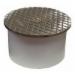 Jones Stephens C60170 PlumBest&trade; LTConnections&trade; PVC Inside Pipe-Fit Cleanout With 4-1/2 inch Nickel-Bronze Round Cover, 4 inch; 1/Carton