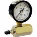 Steel Case Gas Test Gauge, 15 lb., 3/4 inch MPT, 2 inch