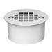 Oatey&reg; PVC Snap-In Drain with Stainless Steel Strainer, 3 inch, White; 12/Pack