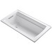 Kohler K-1123 Archer™ Acrylic Rectangular Soaking Tub, 60 inch x 32 inch x 19 inch, White