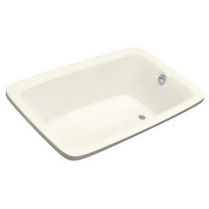 Kohler Bancroft® K-1158-G-96 122-Jetted Acrylic Rectangular Air Tub, 42 inch x 66 inch, Biscuit