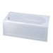Kohler K-1184-LA Devonshire® Left Drain Placement Acrylic Soaking Tub, 60 inch x 32 inch x 20 inch, White