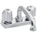 Kohler Trend&reg; K-11935-U 2 Metal Blade Handle Centerset Laundry Tray Faucet, Polished Chrome