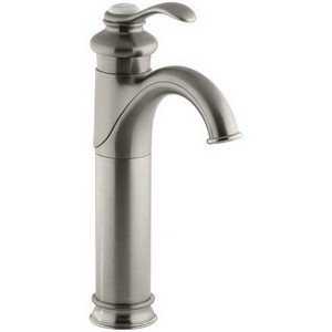 Kohler Fairfax® K-12183-BN Single Hole 1-Handle Lever Monoblock Bathroom Faucet, 1.5 gpm, Vibrant Brushed Nickel