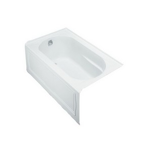 Kohler Devonshire® K-1357-LA-0 8-Jetted Acrylic Rectangular Whirlpool, 32 inch x 60 inch, White