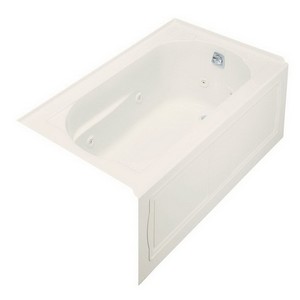 Kohler Devonshire® K-1357-RA-0 8-Jetted Acrylic Rectangular Whirlpool, 32 inch x 60 inch, White