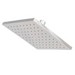 Kohler&reg; Brass Contemporary Square Rainhead with Katalyst air-induction spray, 8 inch, 1/2-14 NPT, 2.5 gpm, Polished Chrome