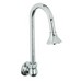 Kohler K-13786-CP Brass Gooseneck Spout with Rosespray, 2-5/16 inch x 6-5/8 inch x 11-1/4 inch, Polished Chrome