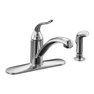 Kohler Coralais® K-15072-P-CP Decorator 1-Handle Kitchen Faucet, 2.2 gpm, Polished Chrome