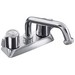 Kohler Coralais&reg; K-15271-B 2 Blade Handle Centerset Utility Sink Faucet, 2.2 gpm, Polished Chrome