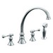 Kohler Revival® K-16109-4A-CP Widespread Two Handle Kitchen Faucet With Spray, 2.2 gpm, Polished Chrome