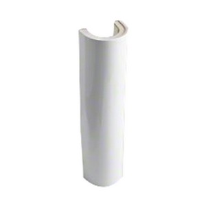 Kohler Parigi™ K-2177 Fireclay Bathroom Sink Pedestal, 25-15/16 inch H, White