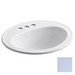 Kohler Pennington® K-21-4-6 1-Basin Vitreous China Self-Rimming Countertop Lavatory, 20-1/4 inch x 17-1/2 inch, Skylight